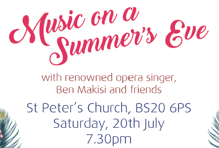 Music on a Summer's Eve - Saturday 20th July 2019