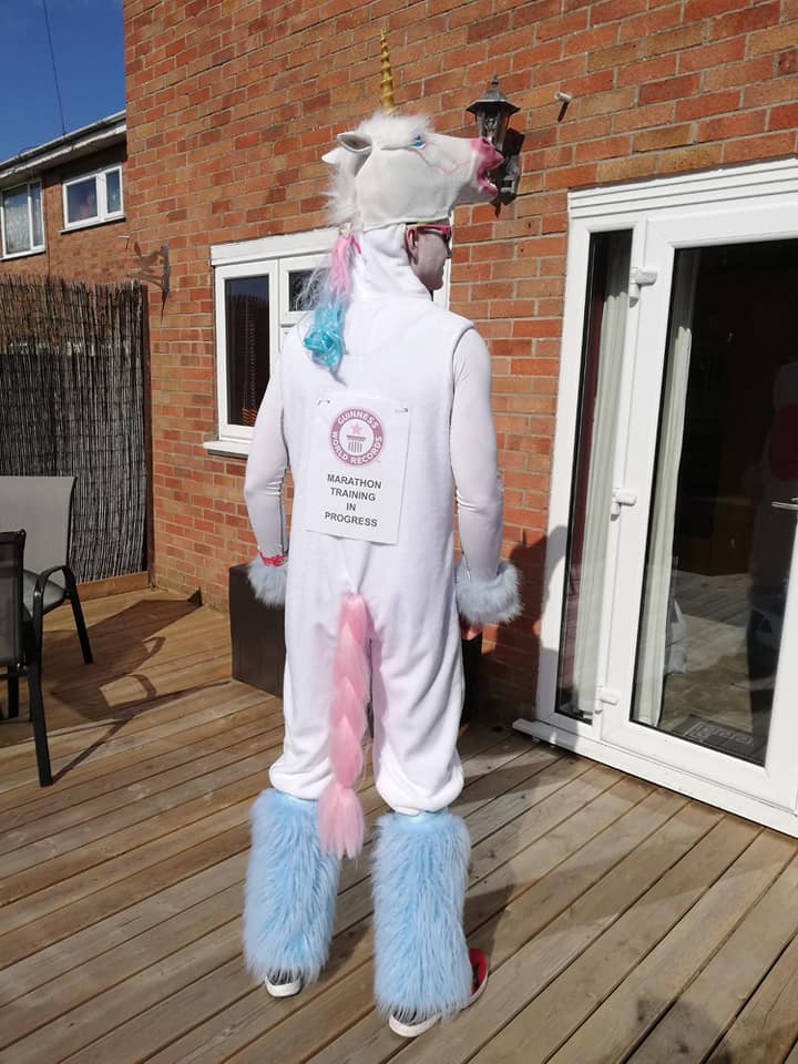 London Marathon unicorn runner, Andy Taylor